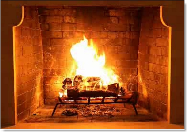 openhaard op het digibord